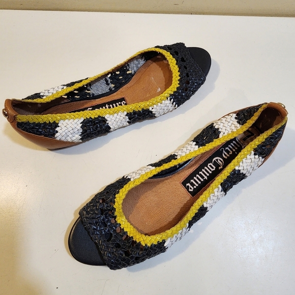 JUICY COUTURE Open toe Slip on Crochet Flat Casual Shoes size 7 - Picture 2 of 12